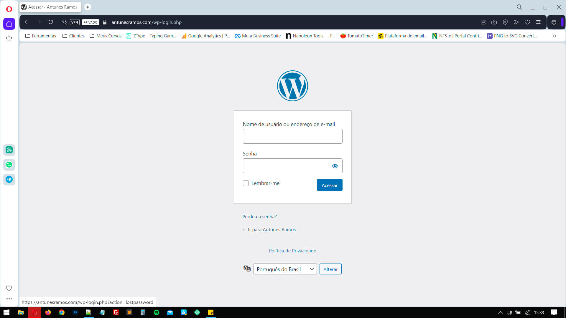 login-wp Como Recuperar Senha no WordPress: Guia Prático em 3 Passos